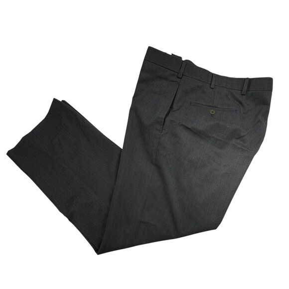 Brooks Brothers 346 Madison Wool Pants Flat Front Charcoal Gray Business 38x34 - Picture 1 of 16